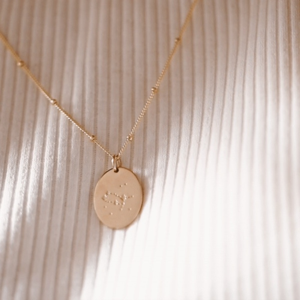 Gemini Bohemian Zodiac Astrology Charm Necklace - Picture 7 of 14